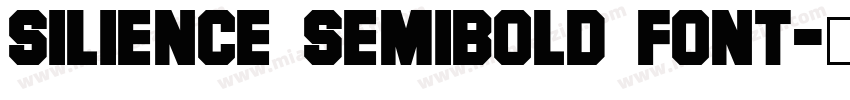 Silience SemiBold font字体转换